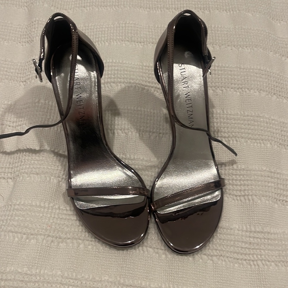 STUART WEITZMAN Nudistsong Patent Leather Heels US 7 - worn for 15 min! - Picture 11 of 11
